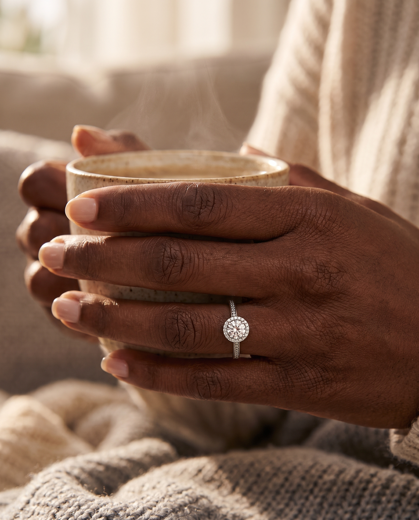 Anillo Alba con café