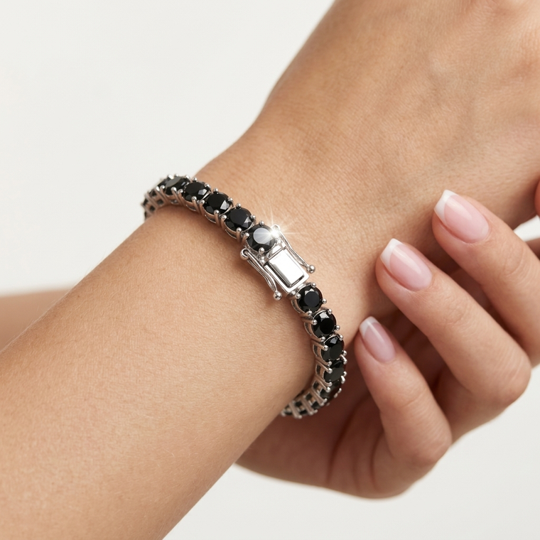 Pulsera Tennis Negra