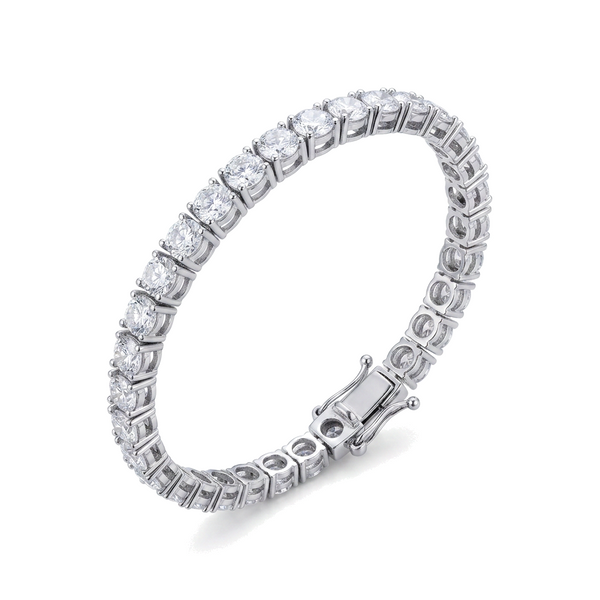 Pulsera Tennis Karat - circonitas sobre engaste plateado